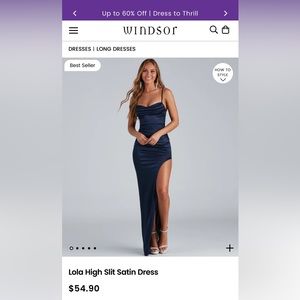 Bought for my senior prom and never wore it! Brand new with tags!